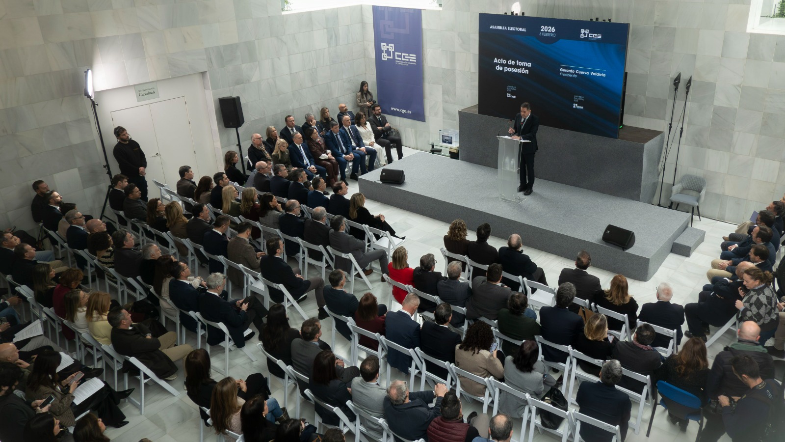 Gerardo Cuerva, reelegido presidente de la Confederación Granadina de Empresarios por unanimidad